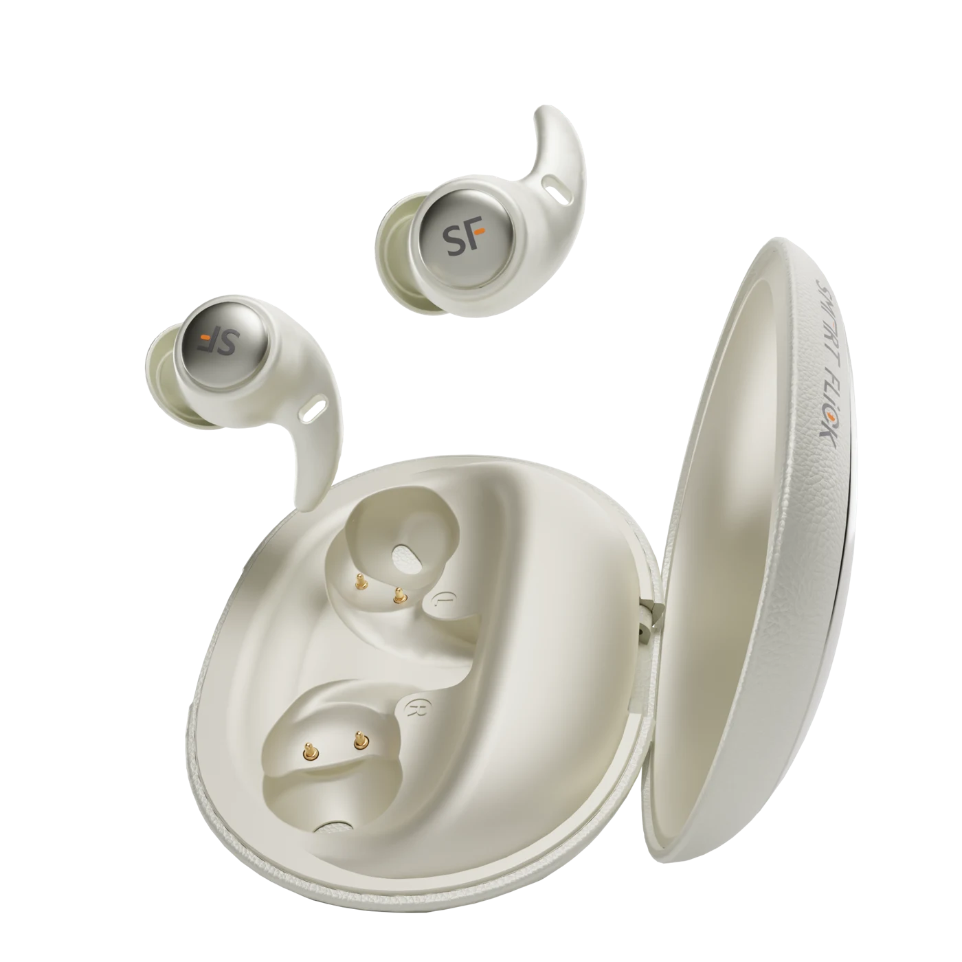 Onyx X1 earbuds and open charging case