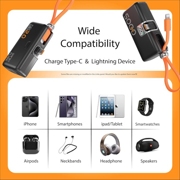 Smart Flick FlickMini 2.0 Smallest 5000mAh 22W Fast Charging Powerbank - Image 6