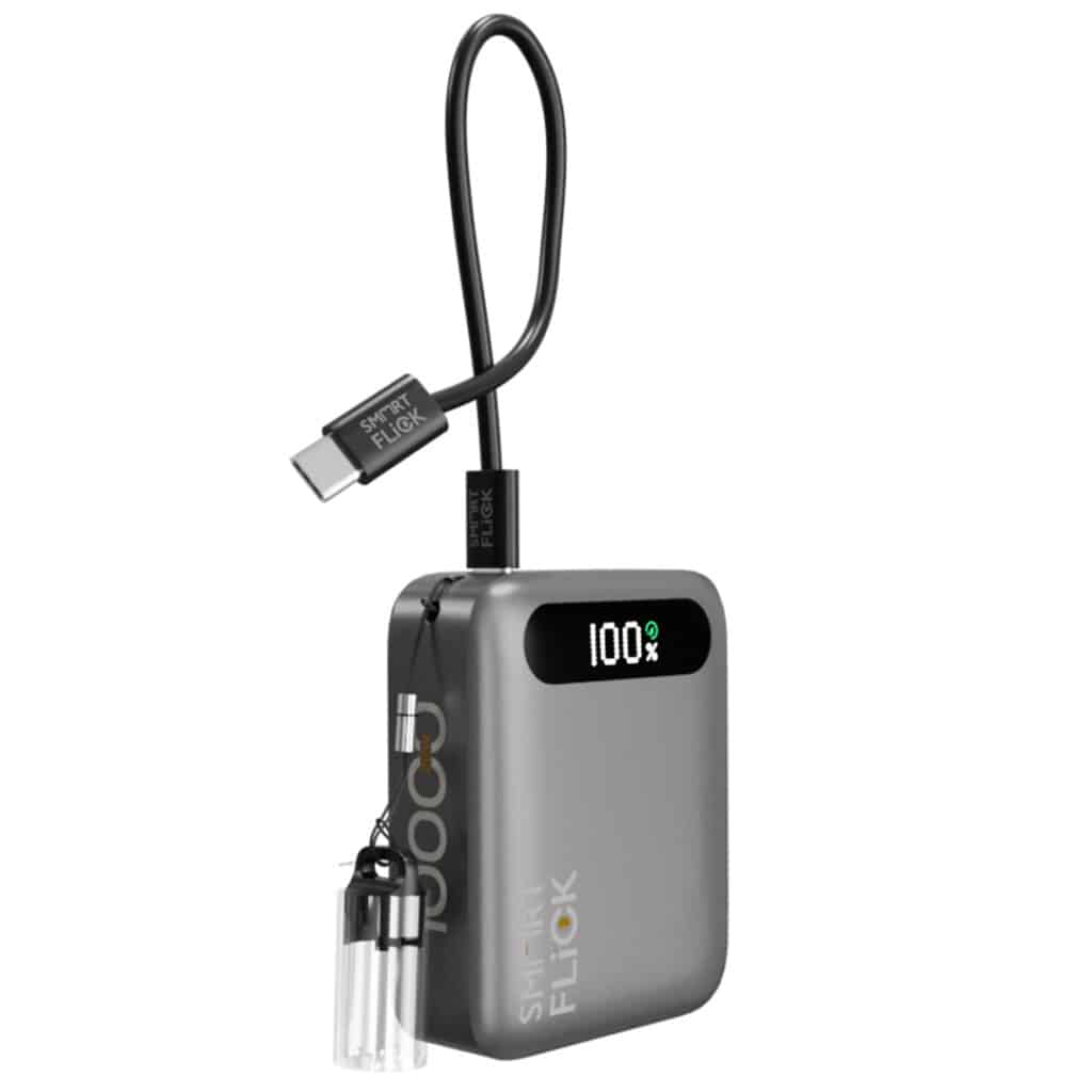 Nano X Smallest 10000mAh 22W Fast Charging Powerbank with C to C 60W Cable with Hanger