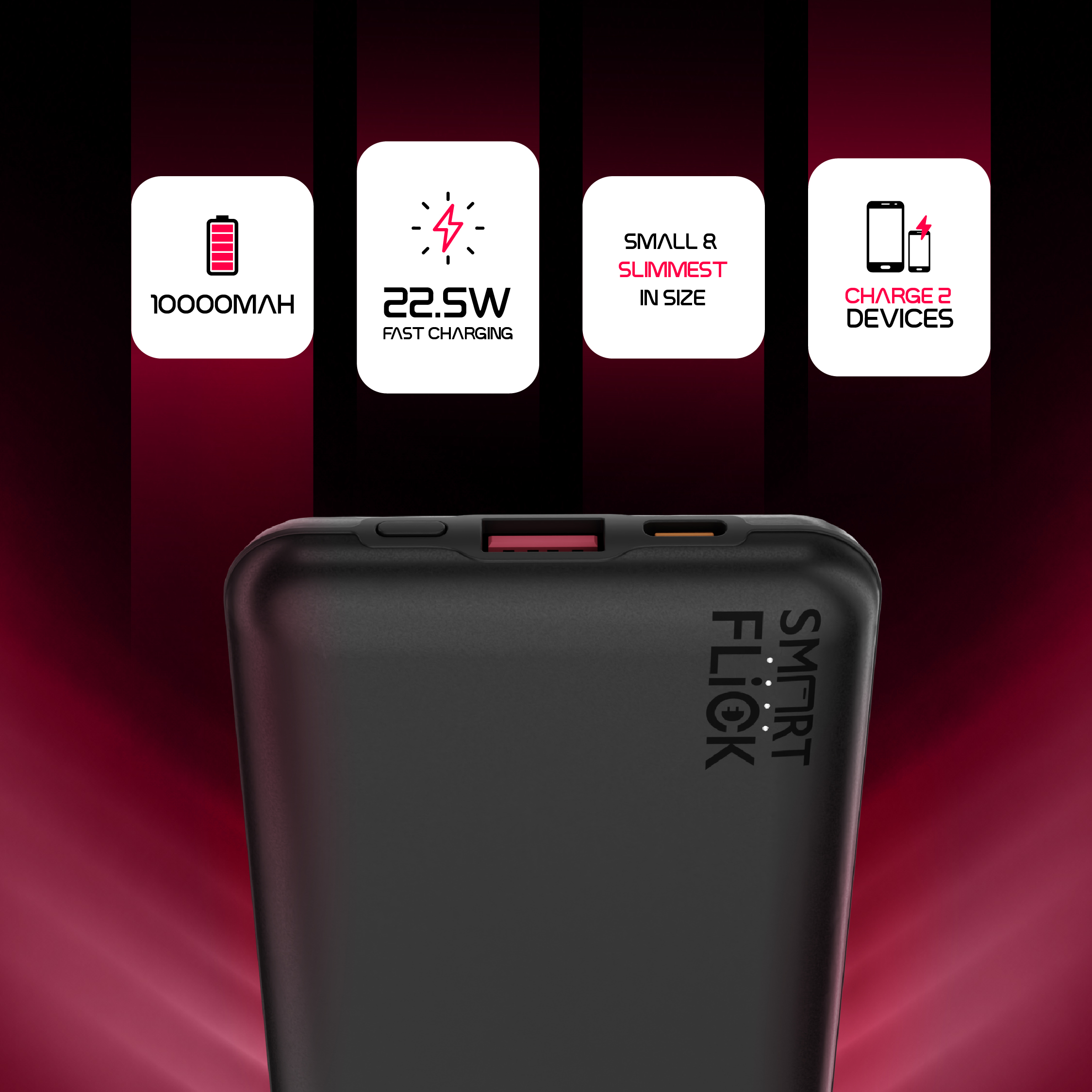 IMG_2811 SmartFlick Nano 10 features: 10000mAh capacity, 22.5W fast charging and charging for two devices