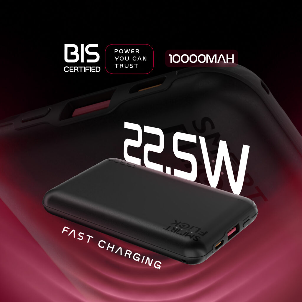 SmartFlick Nano 10 10000mAh power bank with 22.5W fast charging